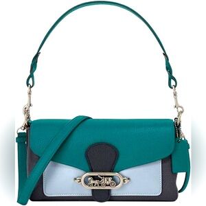 Coach Jade Shoulder Bag Viridian Multi Colorblock